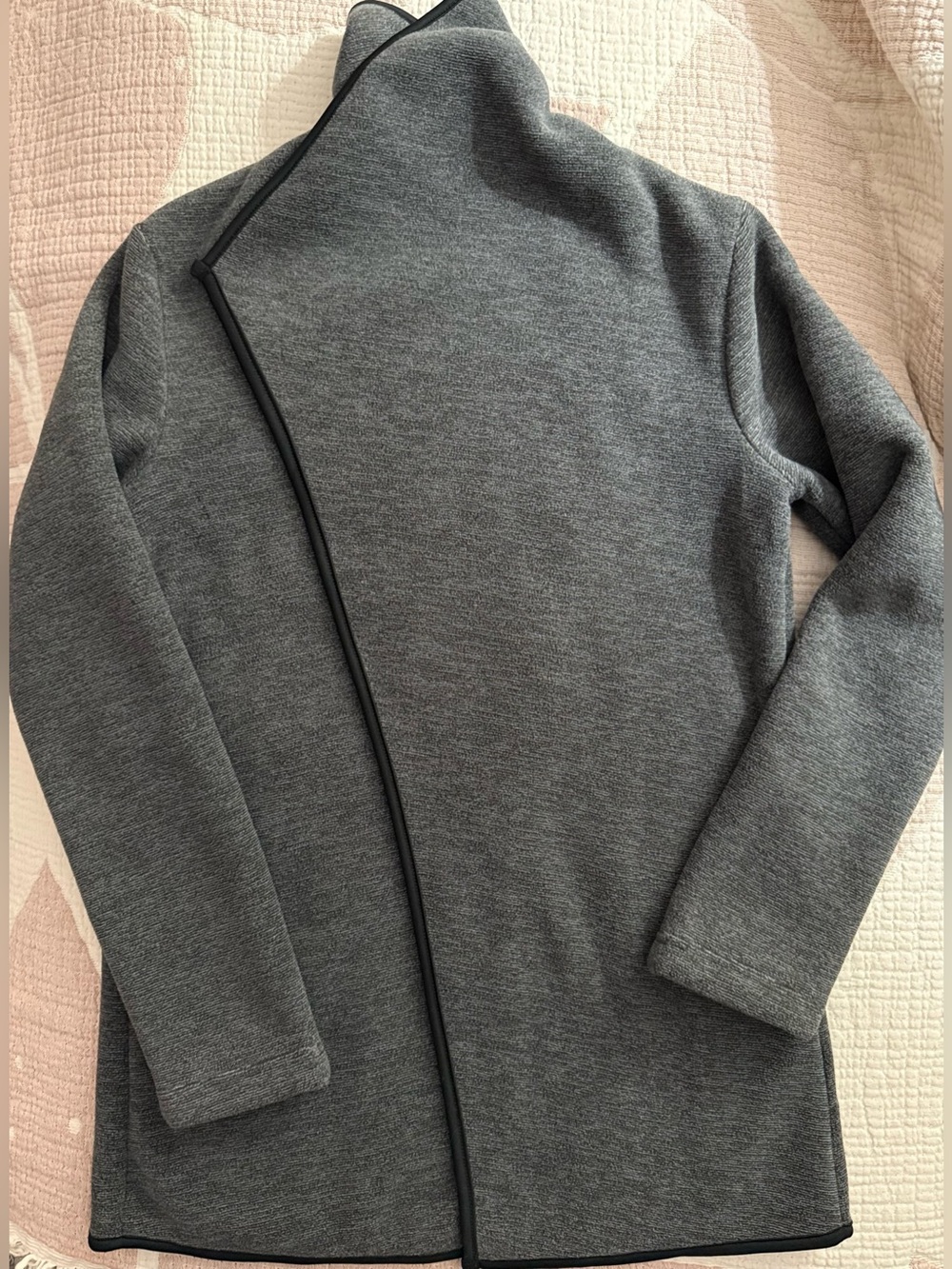 STYLISH WARM NICOLE MILLER OPEN FLEECE CARDIGAN - Picture 6 of 12